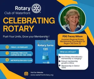 Read more about the article Celebrating 121 years of Rotary with PDG Tracey Wilson